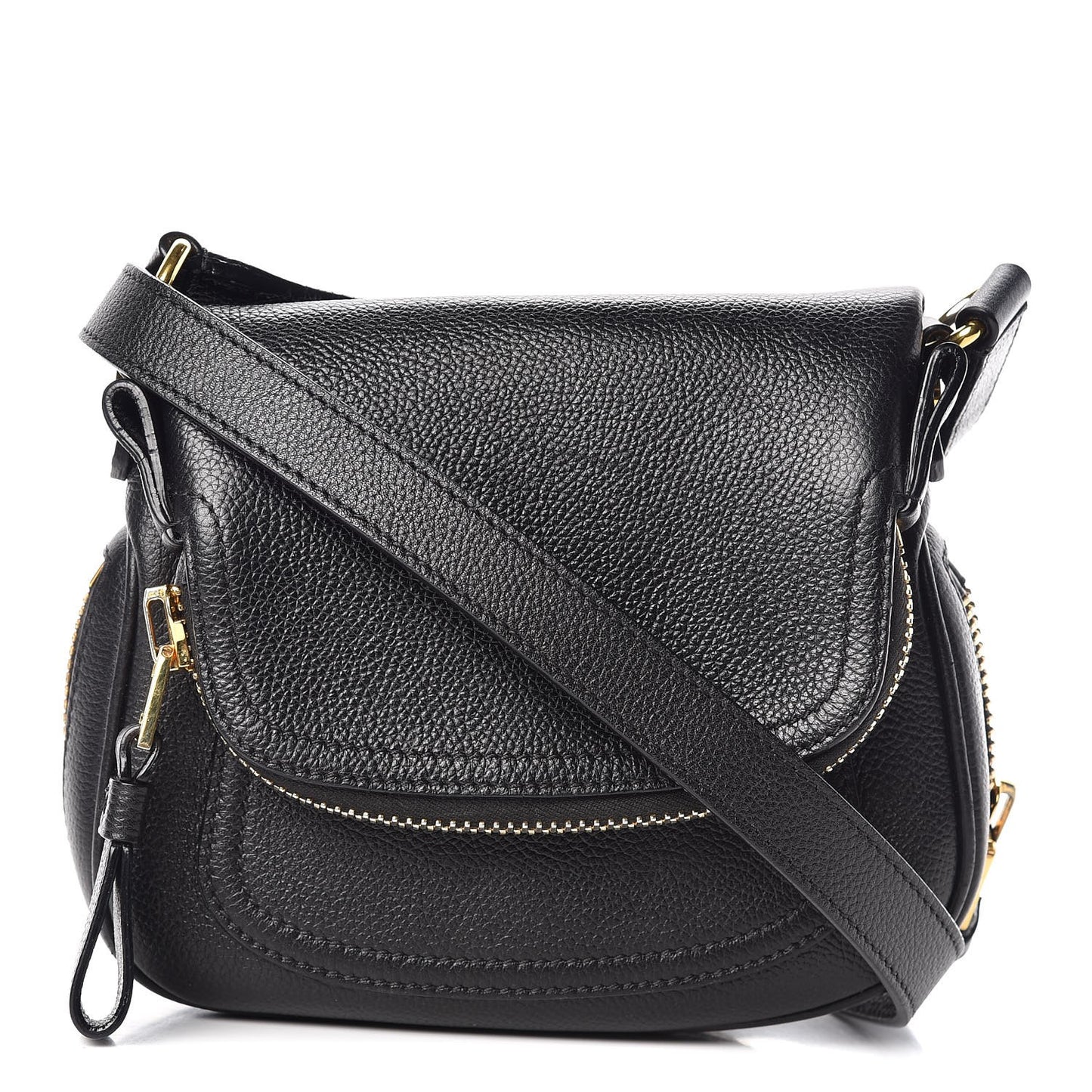 Calfskin Mini Jennifer Crossbody Bag Black
