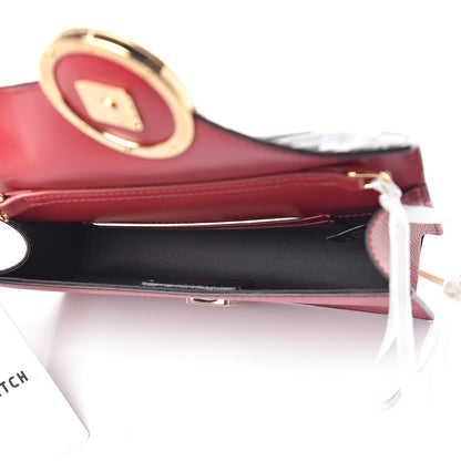 Fendi Vitello Cruise F is Fendi Bi-Color FF 1974 Embossed Envelope Belt Bag Maya Black Fragola 6 of 12