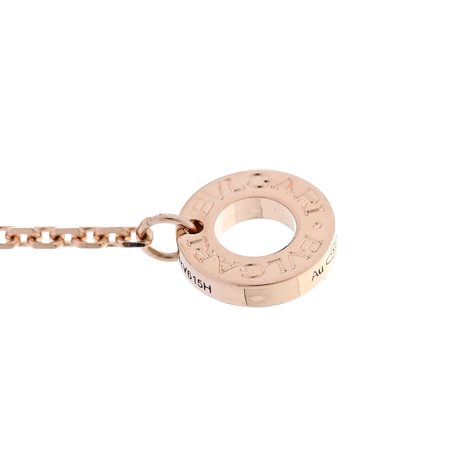 Bulgari 18K Rose Gold Diamond Pink Sapphire Divas' Dream Pendant Necklace 6 of 7