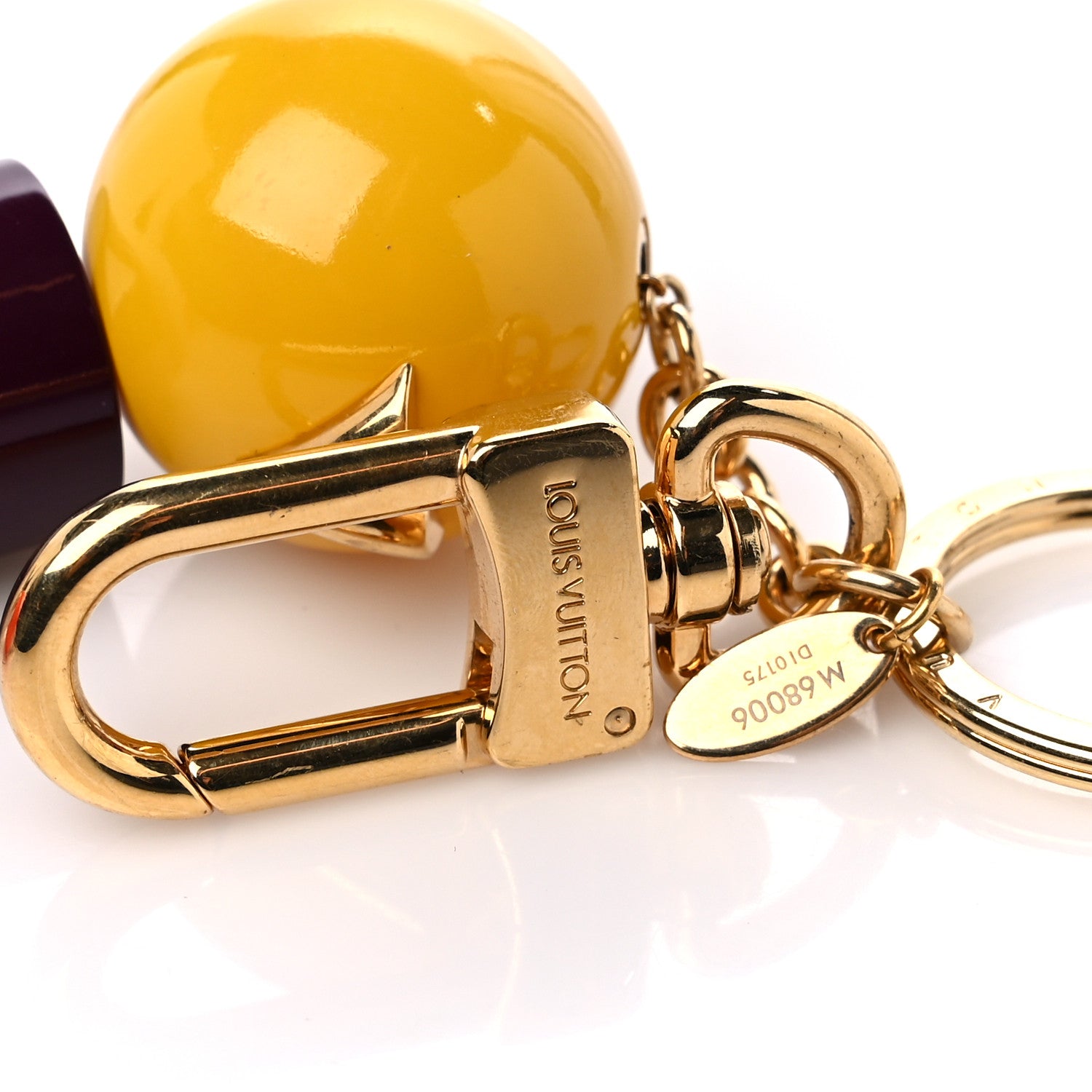 Louis Vuitton Brass Enamel Bijou de Sac Totem Bag Charm Key Ring Multicolor 3 of 3
