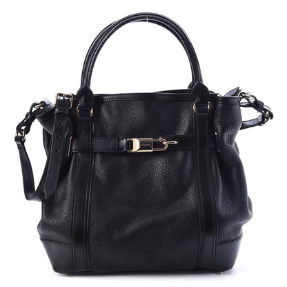 Burberry Grainy Calfskin Medium Golderton Tote Black 1 of 12