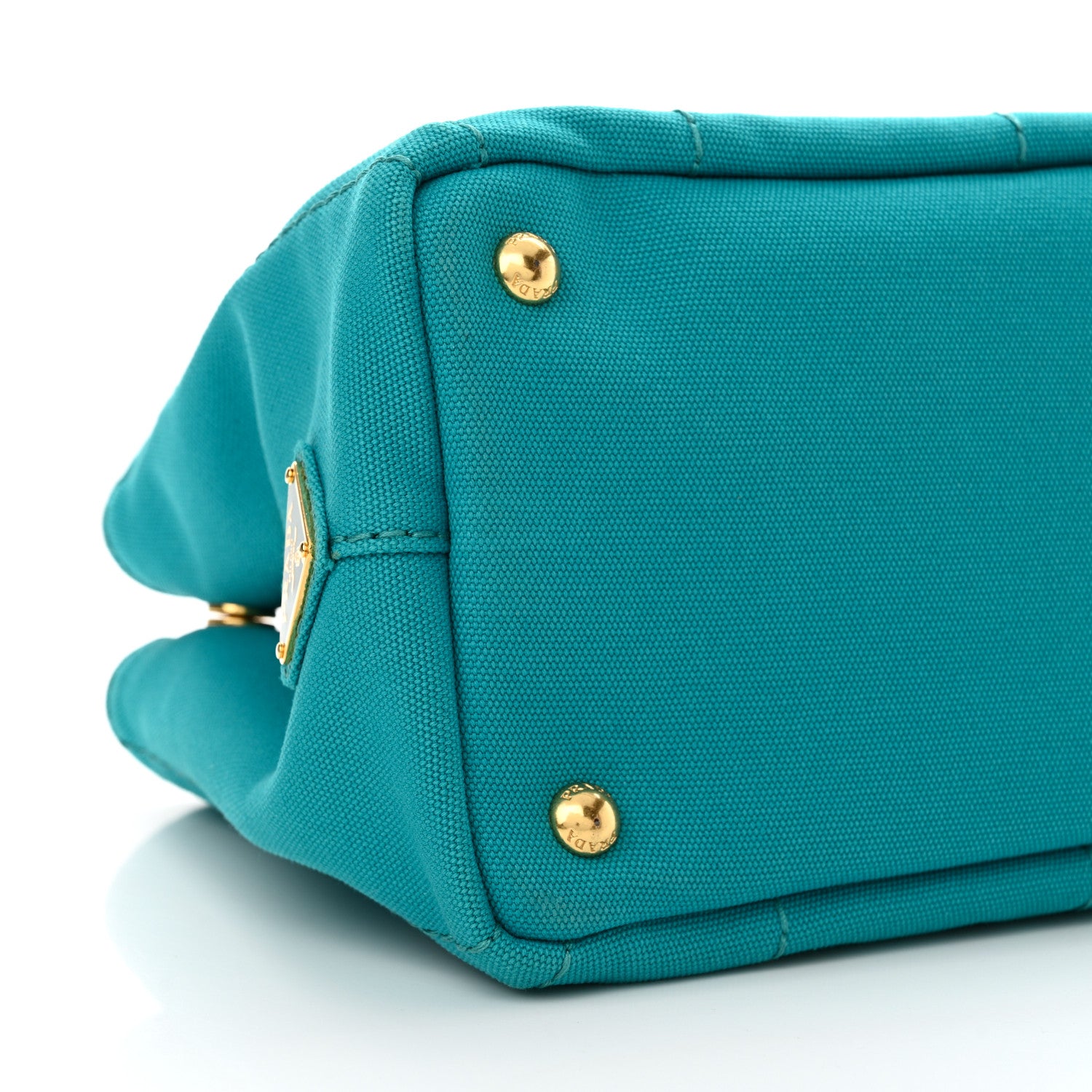 Prada Canapa Small Logo Tote Pavone 8 of 10