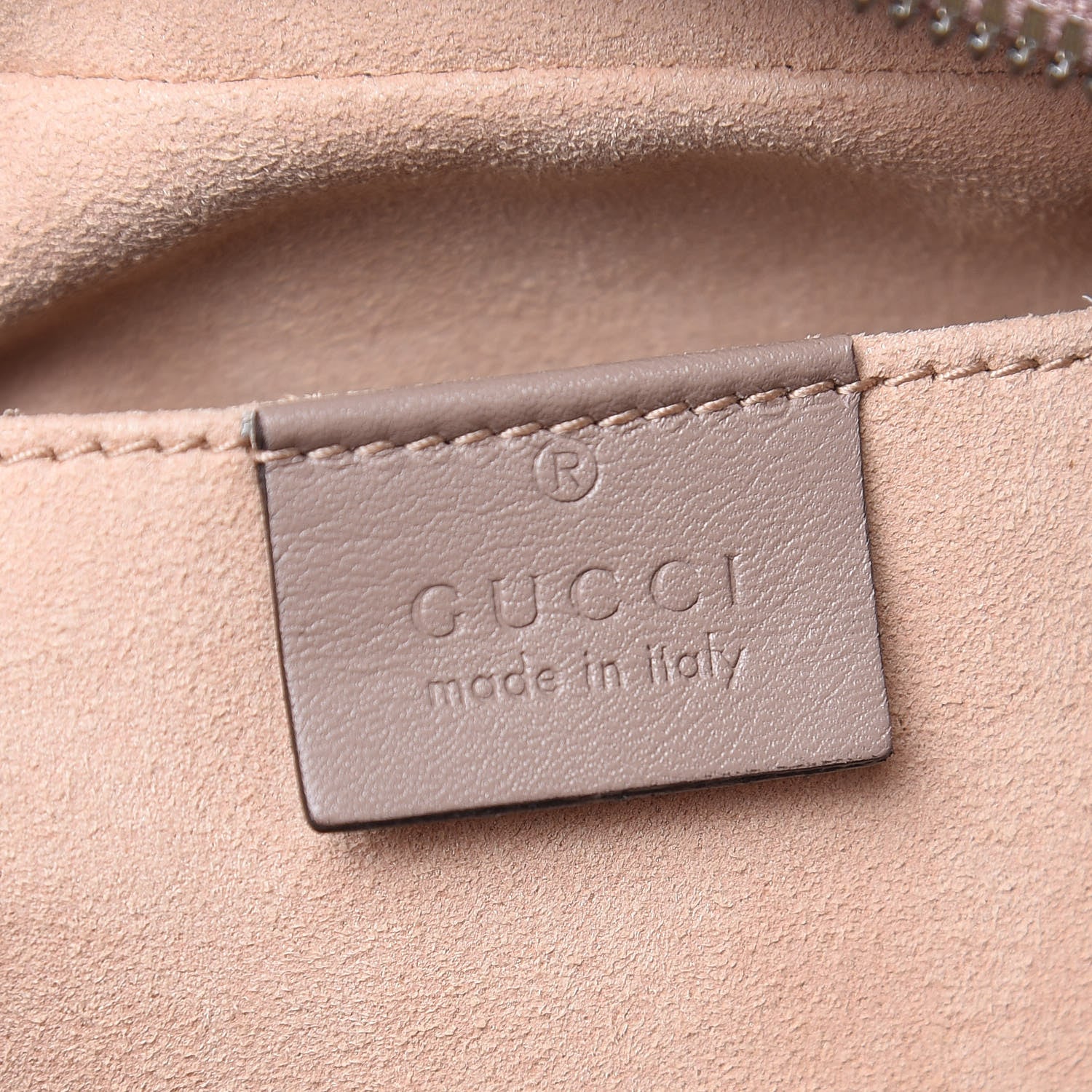 Gucci Calfskin Matelasse Studded Small Pearly GG Marmont Chain Shoulder Bag Porcelain Rose 6 of 9