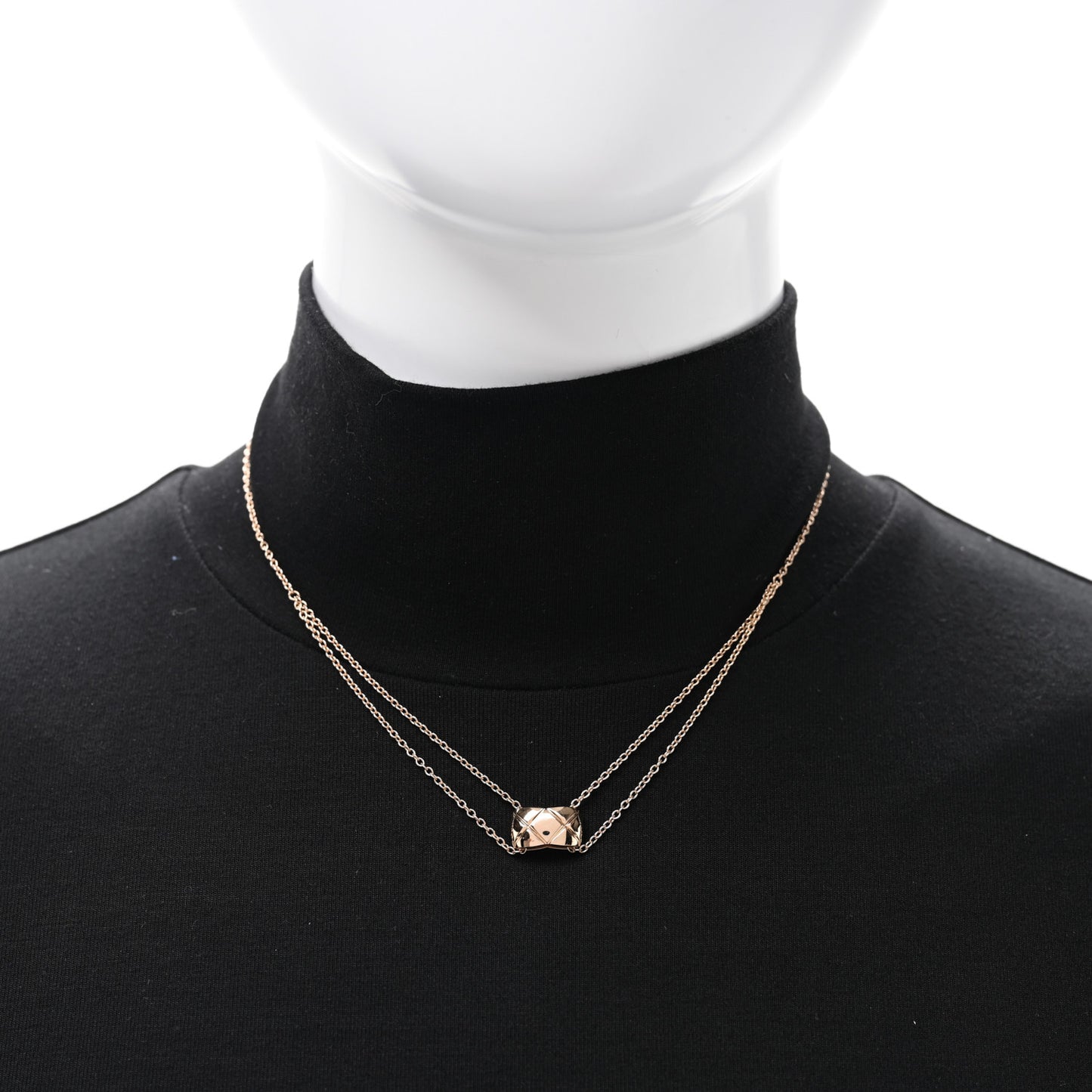 18K Beige Gold Coco Crush Pendant Necklace