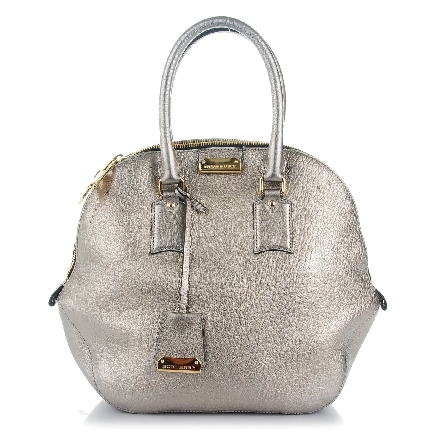 Metallic Heritage Grain Medium Orchard Bowling Bag Silver
