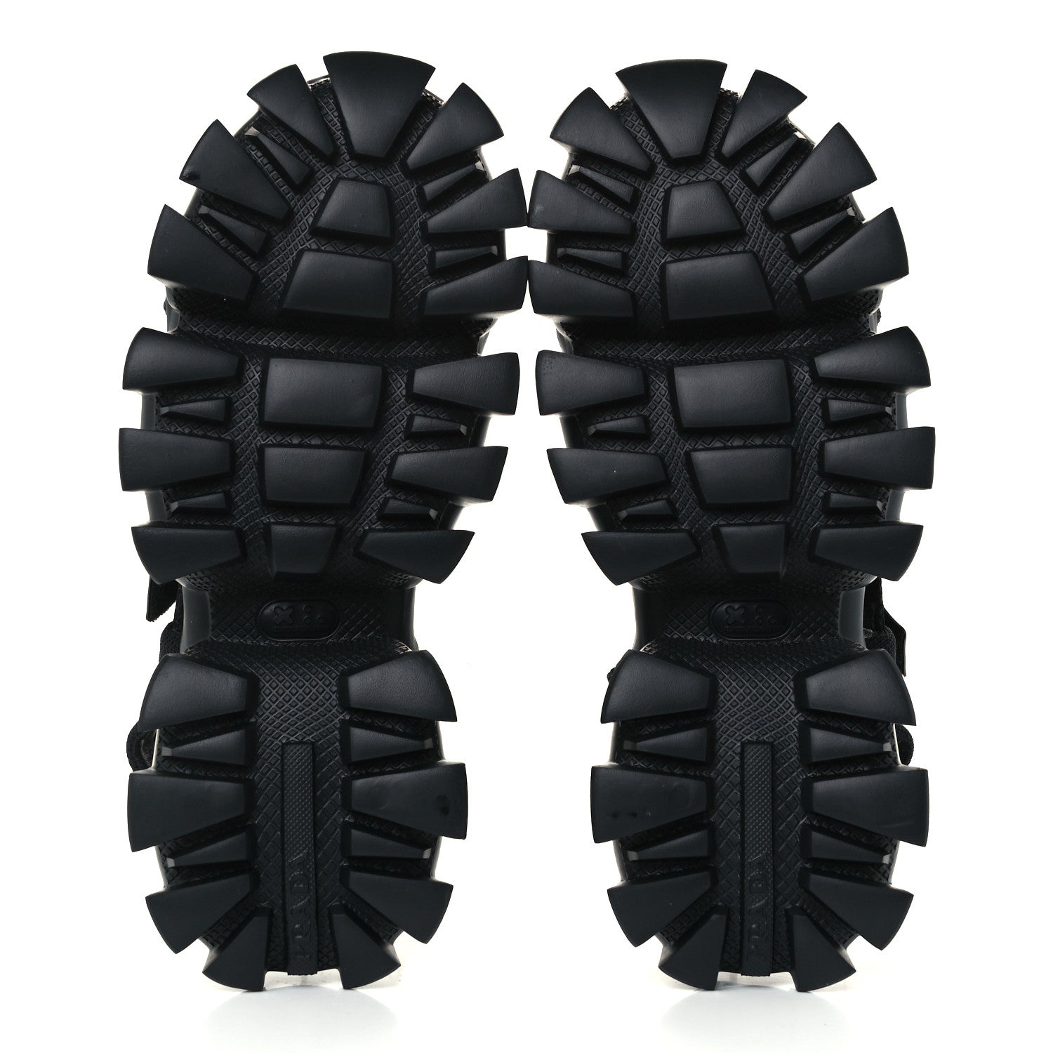 Prada Rubber Nylon Velcro Womens Cloudbust Thunder 50mm Sandals 39.5 Black 7 of 11