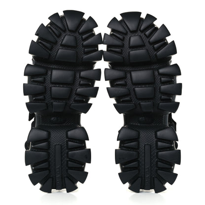Prada Rubber Nylon Velcro Womens Cloudbust Thunder 50mm Sandals 39.5 Black 7 of 11