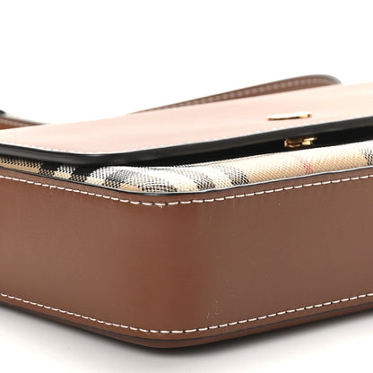 Burberry Calfskin Vintage Check Penny Bag Archive Beige Tan 8 of 10