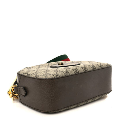 Gucci GG Supreme Monogram Web Neo Vintage Shoulder Bag Beige New Acero Crop 4 of 12