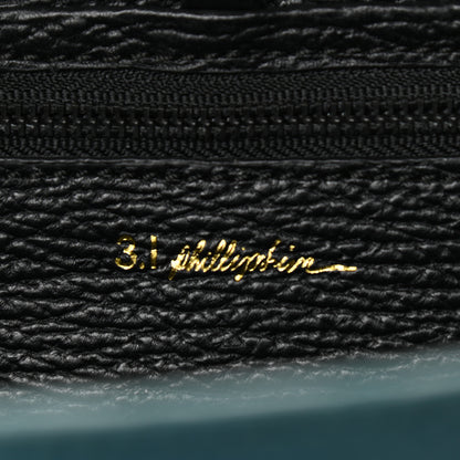 3.1 Phillip Lim Textured Calfskin Colorblock Large Pashli Satchel Dark Teal 5 of 10