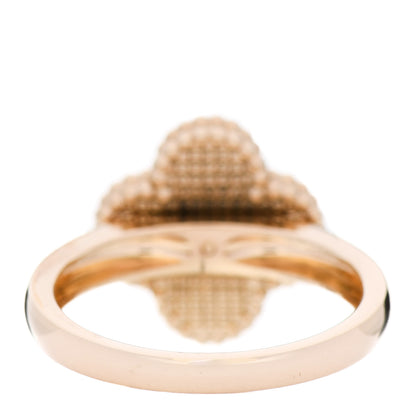 Van Cleef & Arpels 18K Yellow Gold Diamond Carnelian Vintage Alhambra Ring 59 8.75 3 of 5