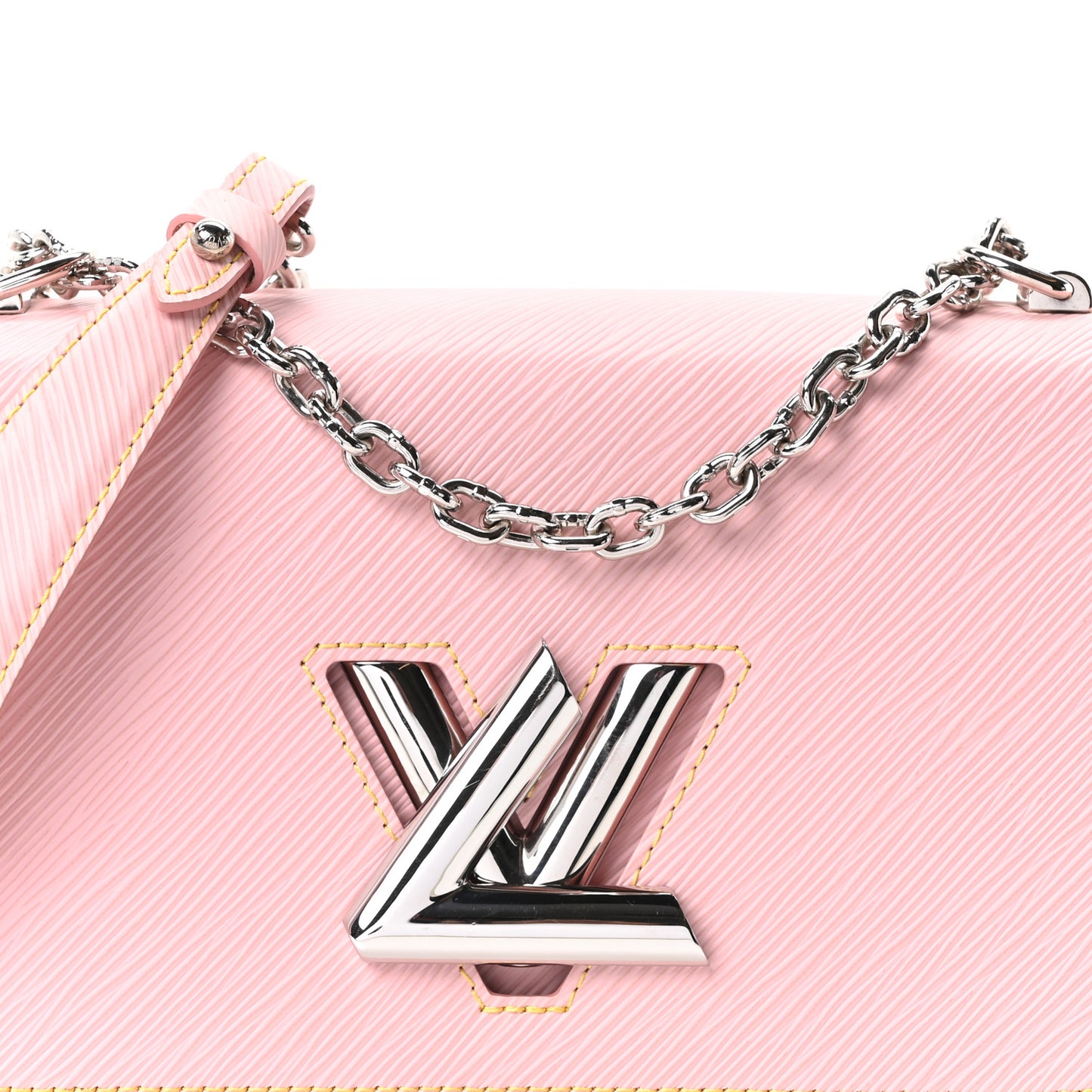Epi Twist Shoulder Bag MM Rose Ballerine
