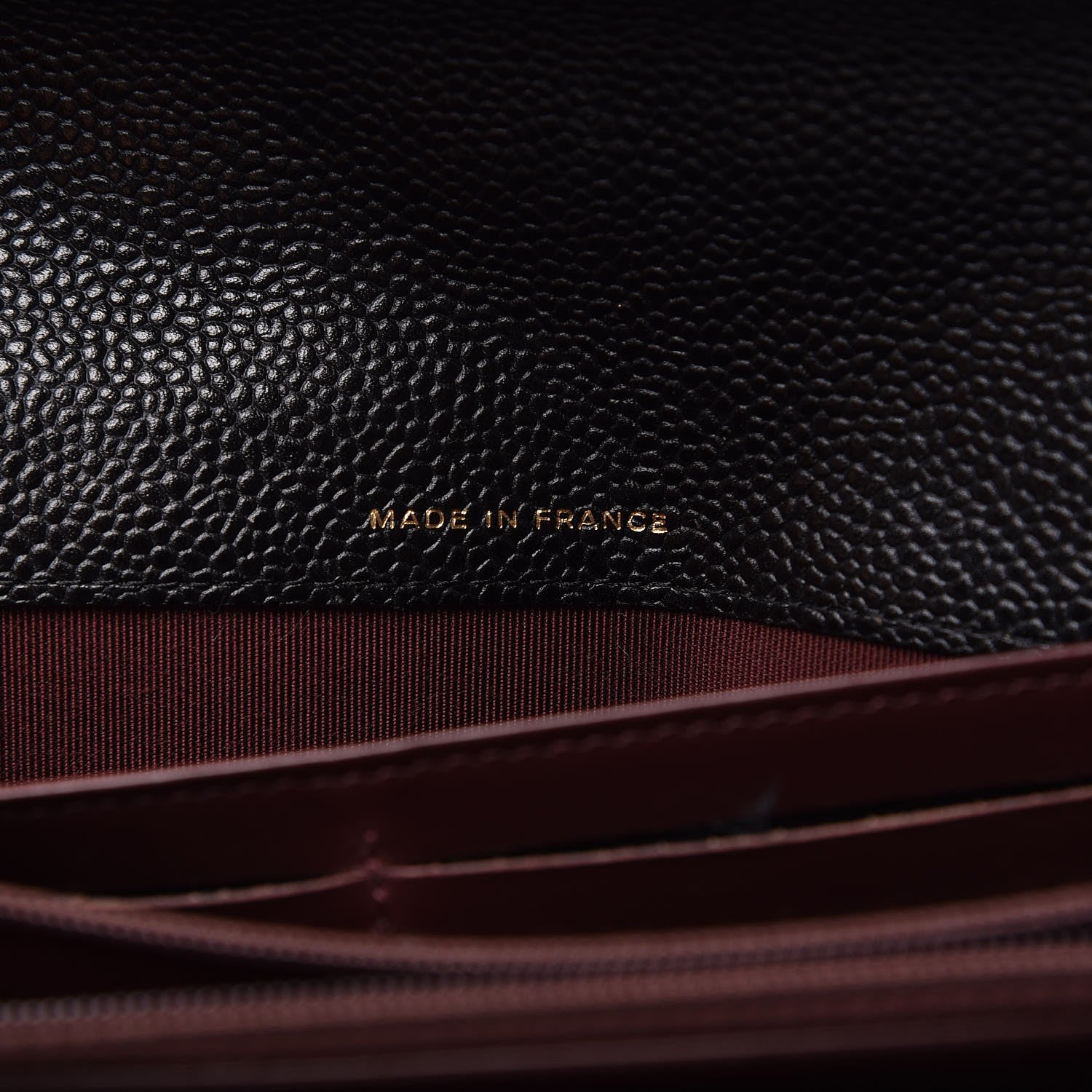 Chanel Caviar Quilted Large Gusset Flap Wallet Black 8 of 9