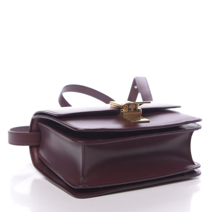 Celine Box Calfskin Small Classic Box Flap Bag Burgundy 4 of 10