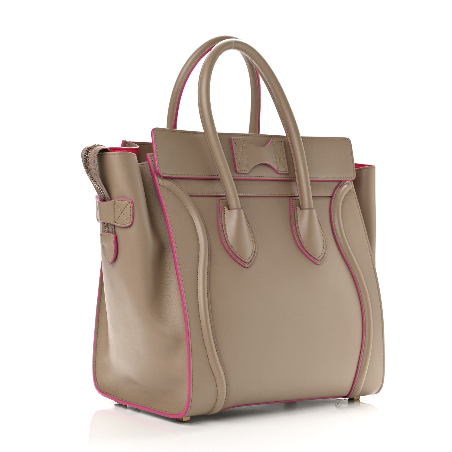 Celine Smooth Calfskin Mini Luggage Beige 3 of 10