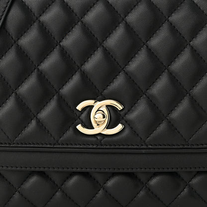 Chanel Lambskin Quilted Medium Lovely Day Flap Black 8 of 10