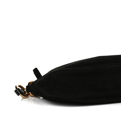 Prada Suede Box Shoulder Bag Black 5 of 15