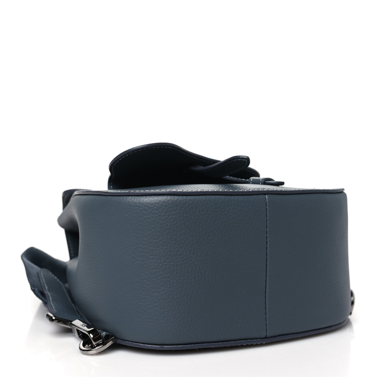 Grained Calfskin Mini Gallop Sling Bag Grey