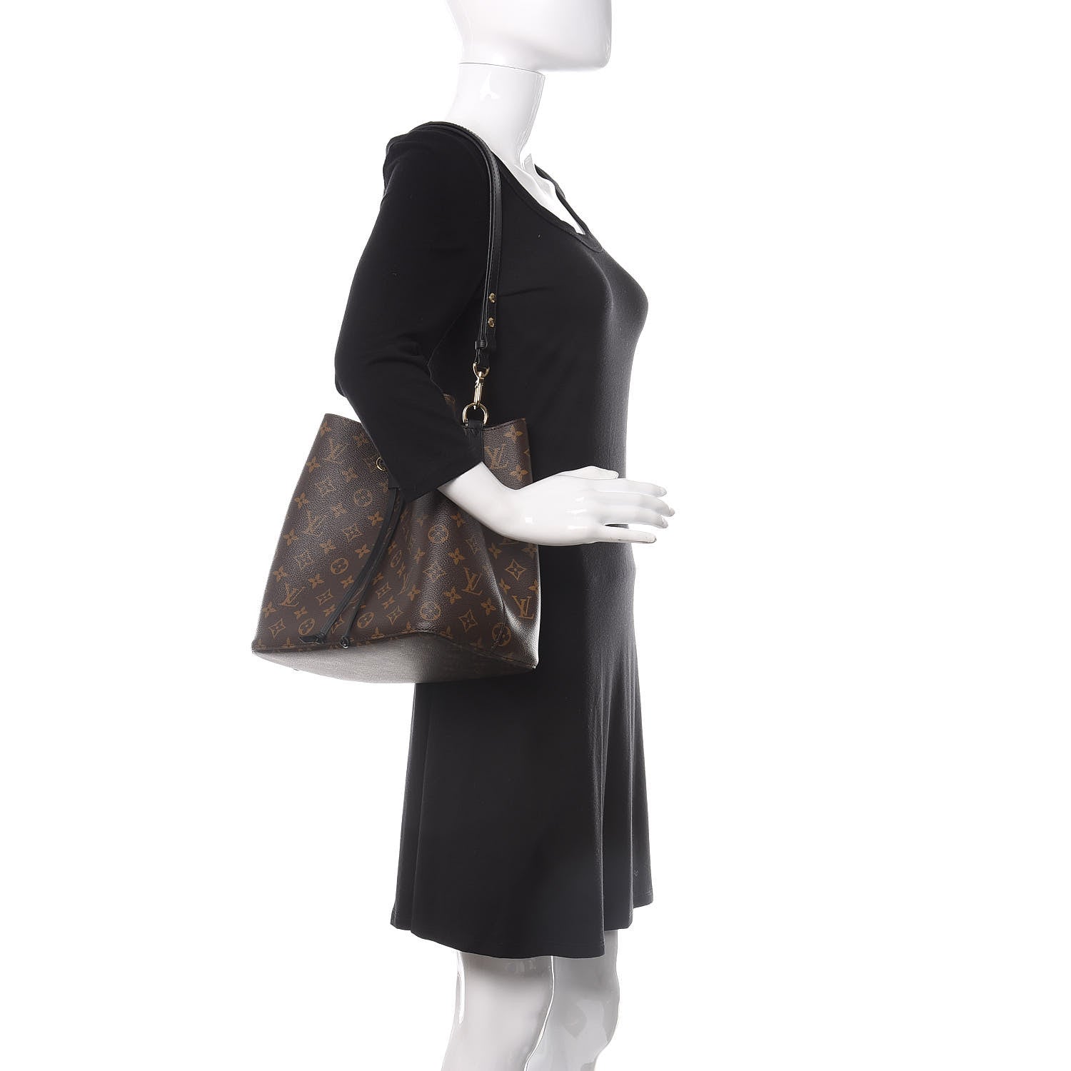 Louis Vuitton Monogram Neonoe MM Black 2 of 10