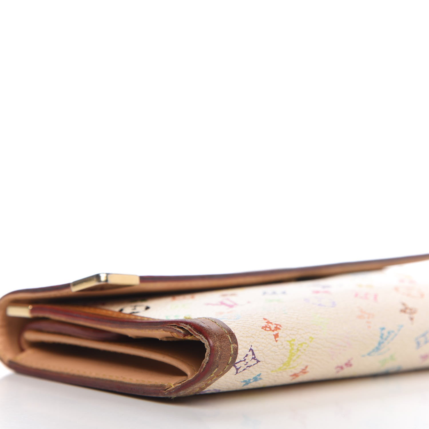 Louis Vuitton Monogram Multicolor Porte Tresor International Wallet White 7 of 10