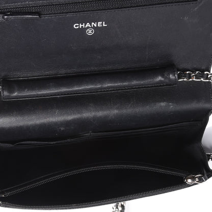 Chanel Caviar Sevruga Wallet On Chain WOC Black 4 of 10