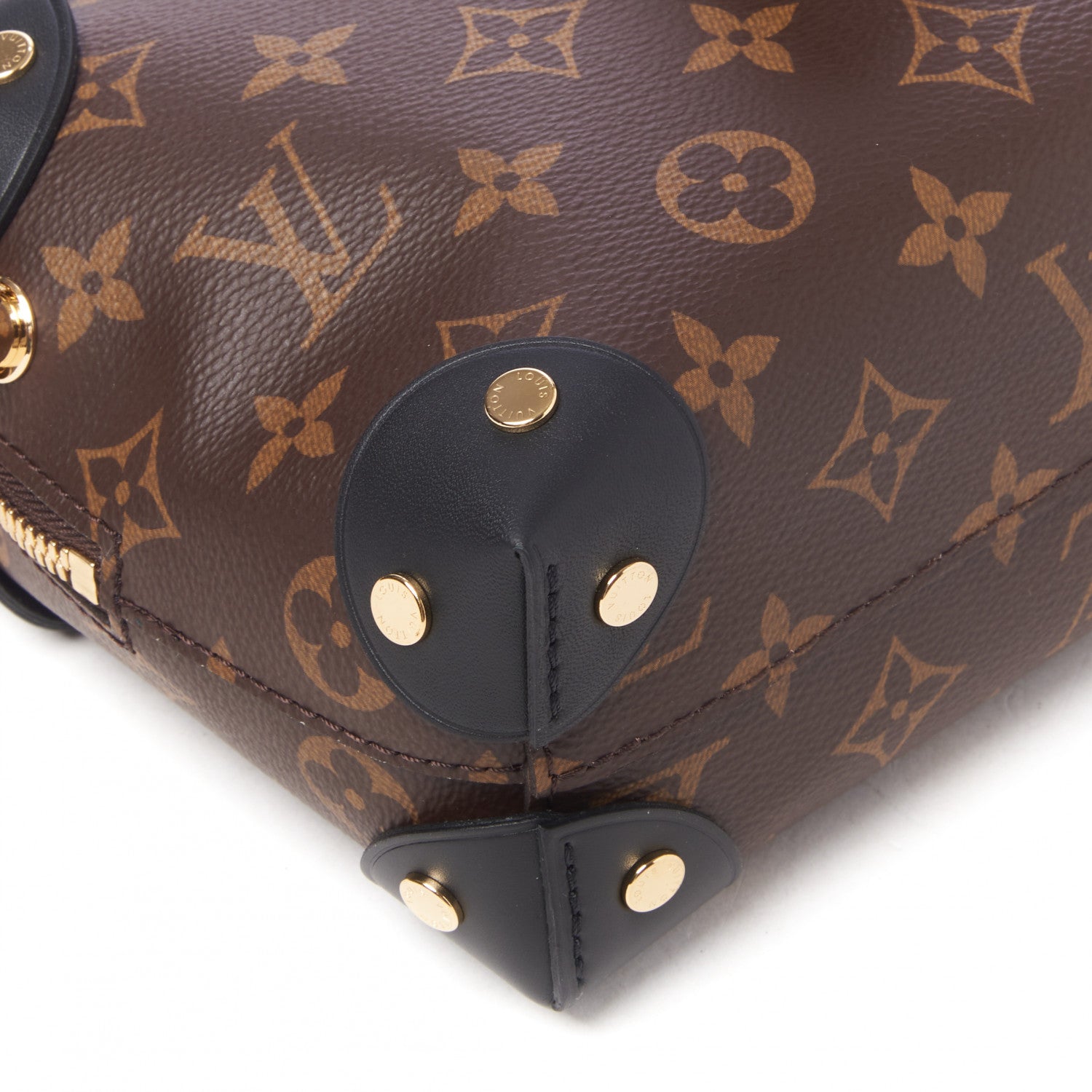 Louis Vuitton Monogram Petite Malle Souple Black 6 of 8