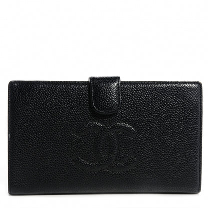 Chanel Caviar CC French Wallet Black 1 of 8