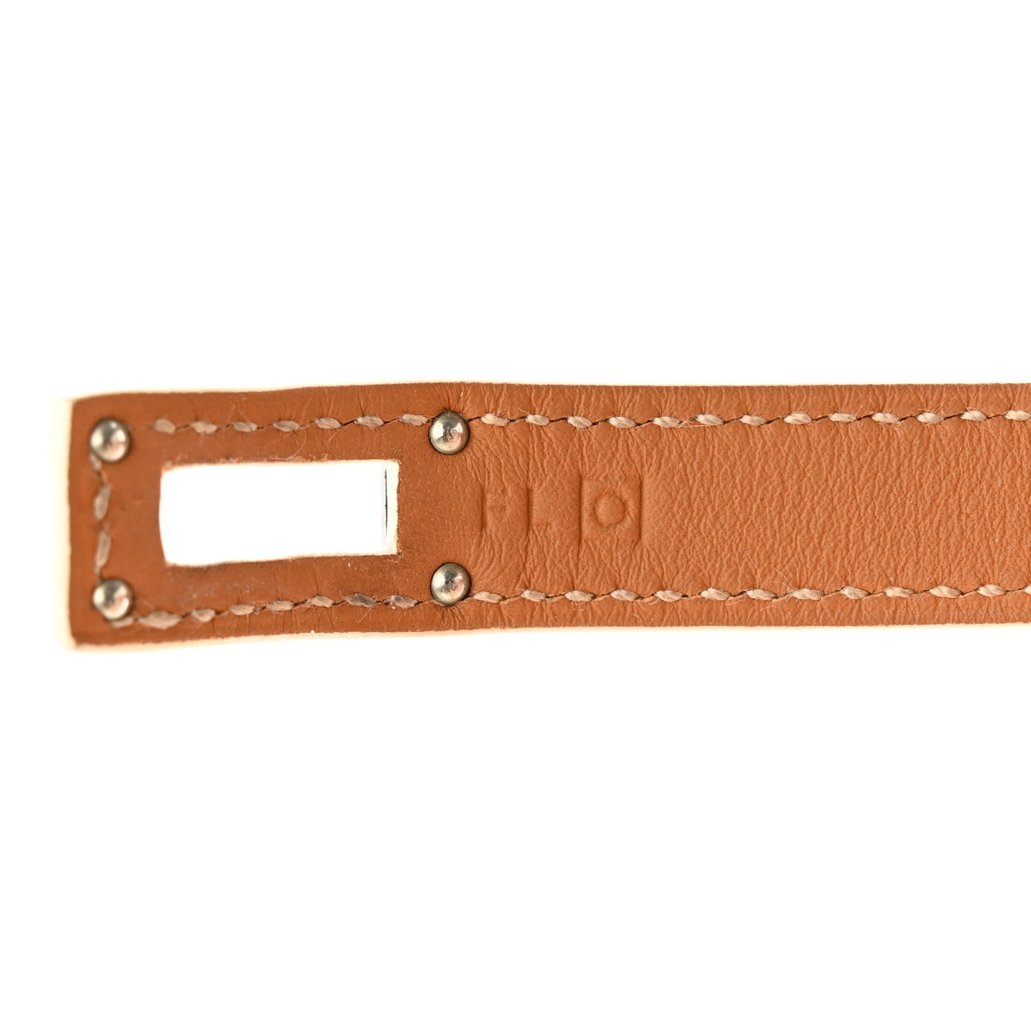 Epsom Kelly Double Tour Bracelet S White