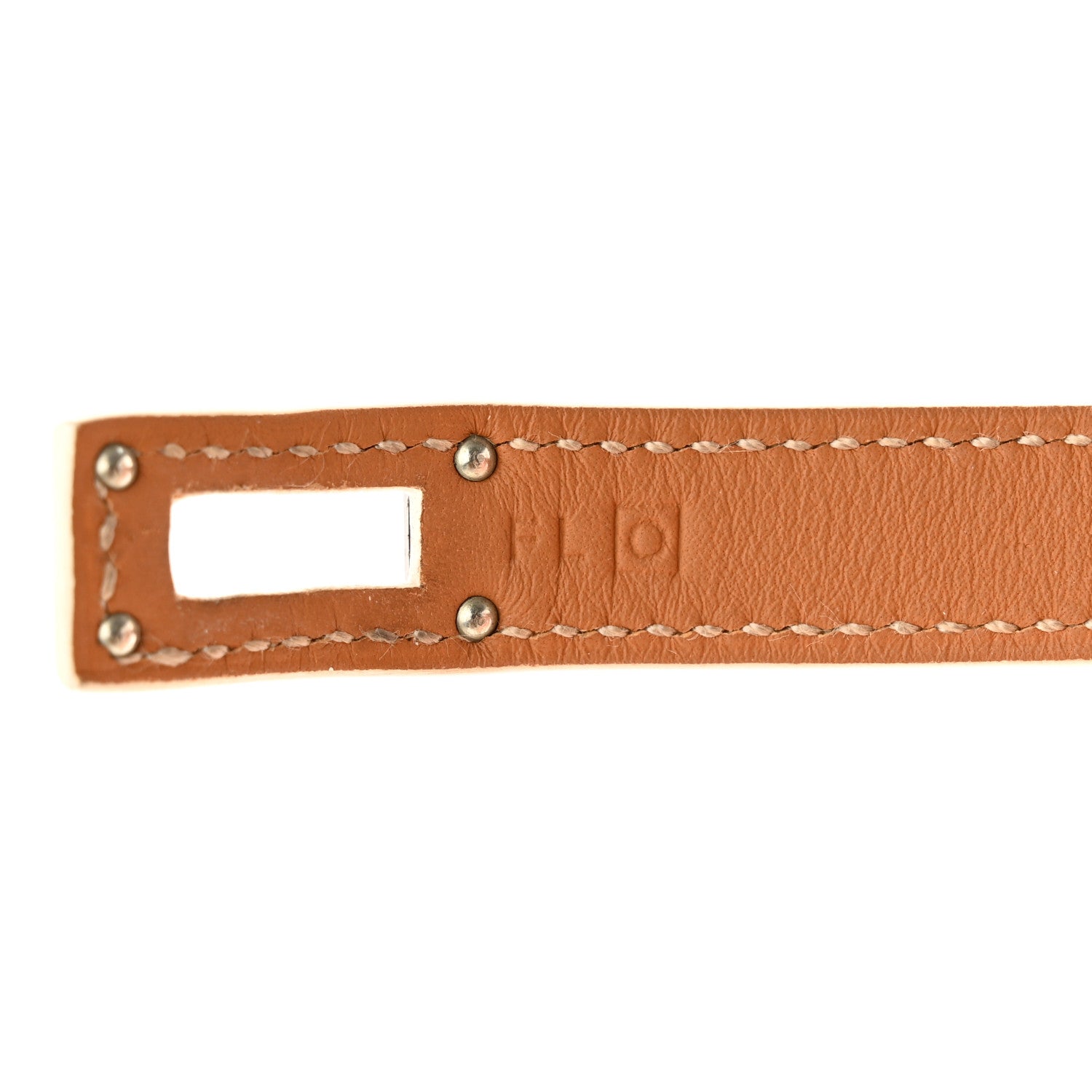 Hermes Epsom Kelly Double Tour Bracelet S White 5 of 8