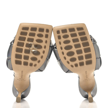 Bottega Veneta Laser Nappa Maxi Intrecciato Lido 90mm Mule Sandals 38.5 Oyster 6 of 8