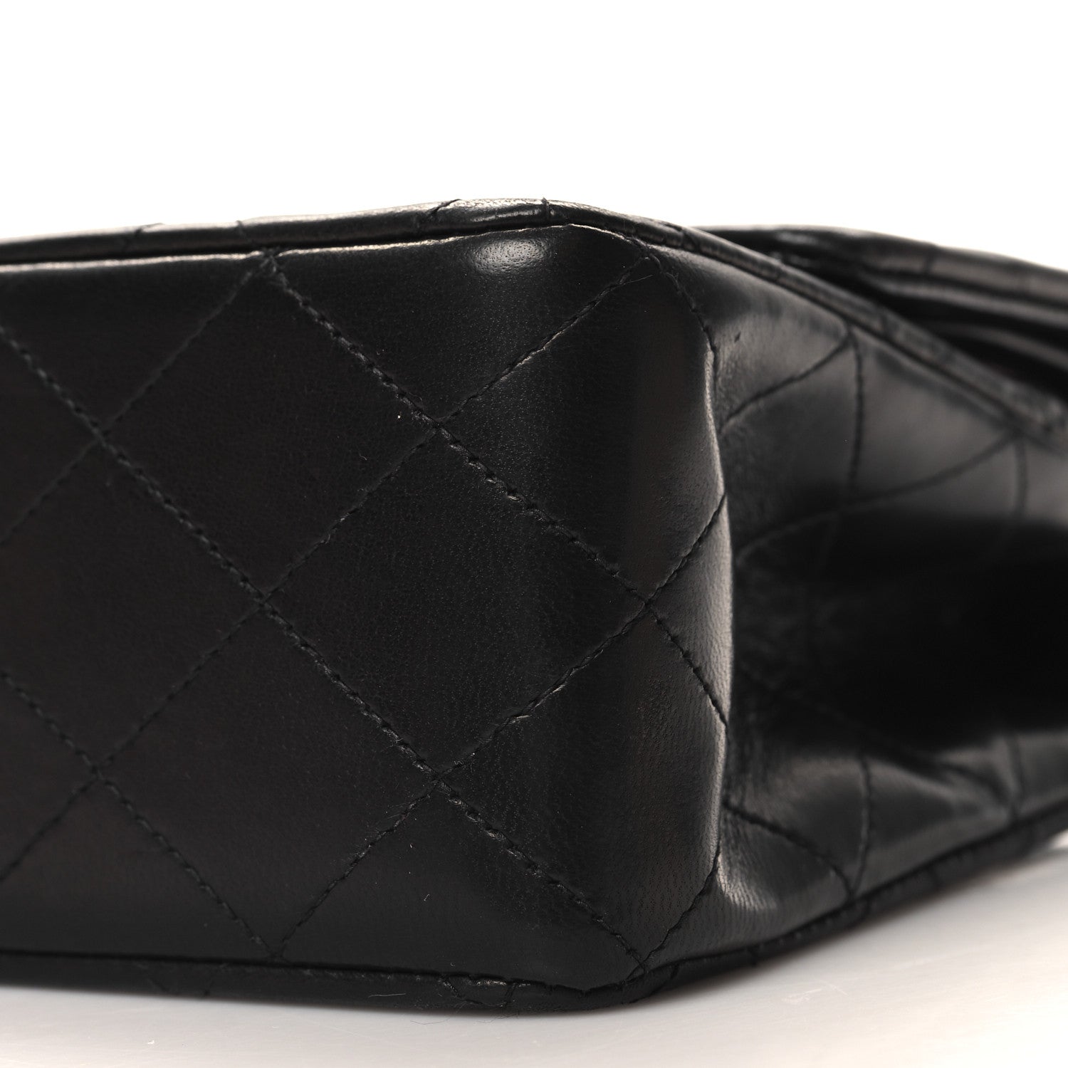 Chanel Lambskin Quilted Medium Double Flap Black 10 of 11