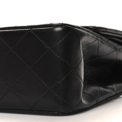 Chanel Lambskin Quilted Medium Double Flap Black 10 of 11
