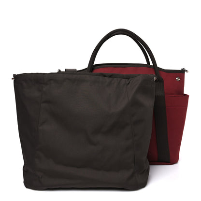 Hermes Toile Sac De Pansage Groom Rouge H Chocolate 3 of 11