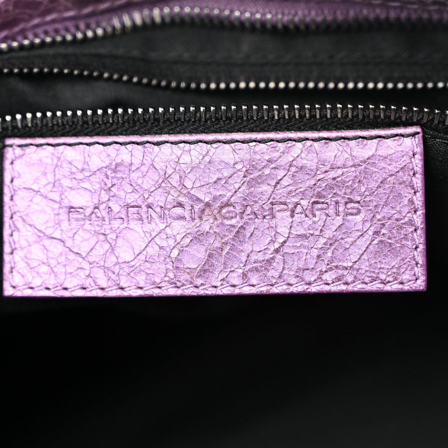 Balenciaga Agneau Classic Hardware City Metallic Purple 6 of 10