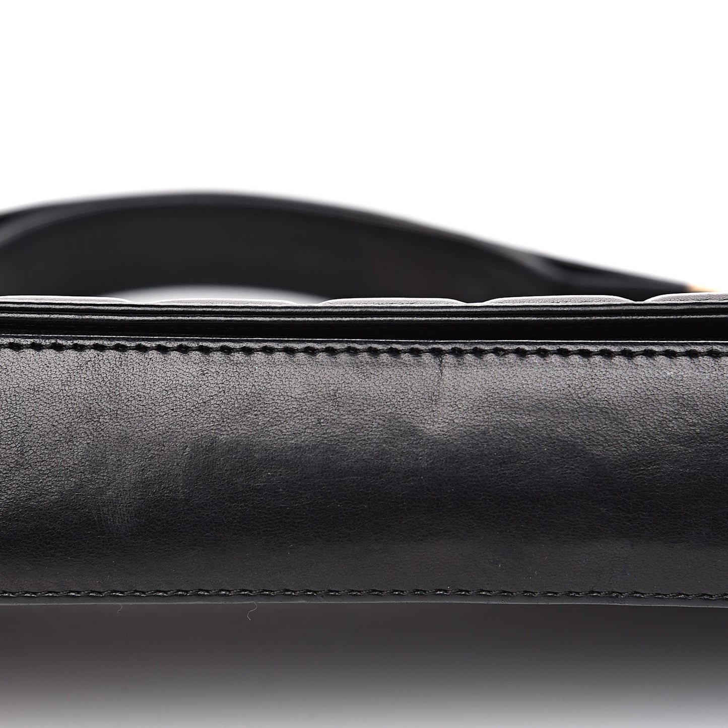 Lambskin Quilted CC Chocolate Bar Flap Black