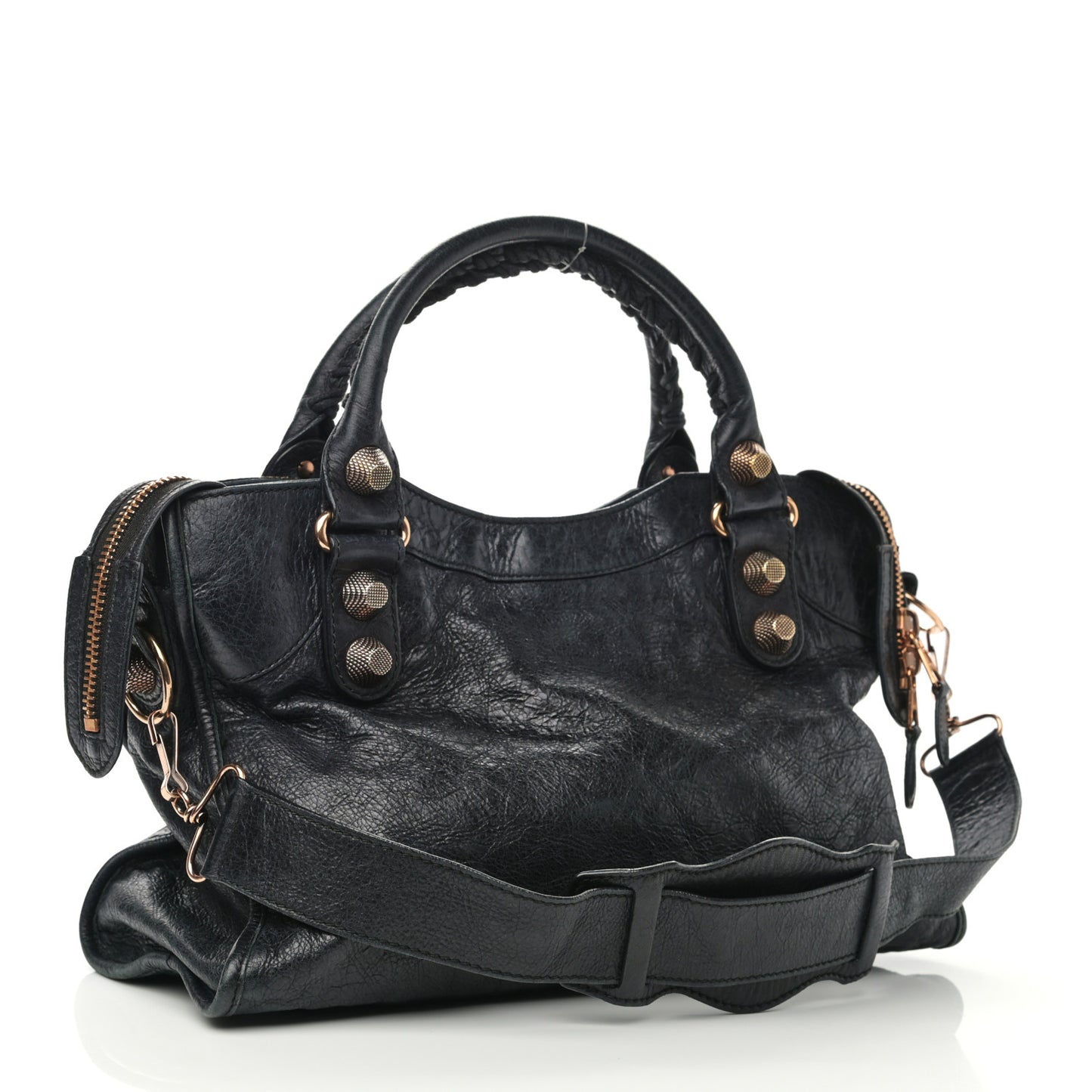 Agneau Giant 21 Rose Gold Hardware City Black