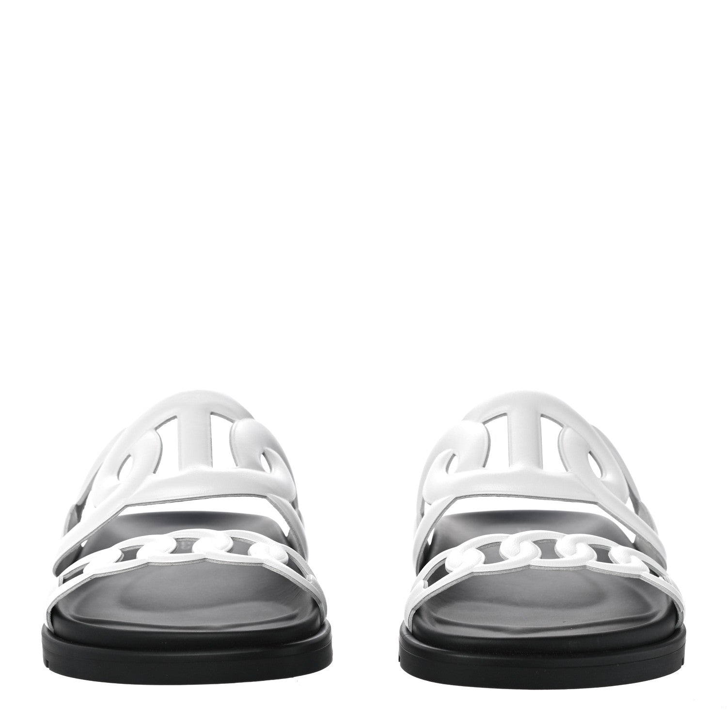 Hermes Nappa Womens Extra Sandals 35 White 2 of 10