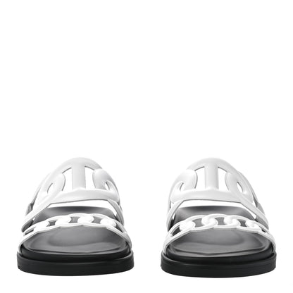 Hermes Nappa Womens Extra Sandals 35 White 2 of 10