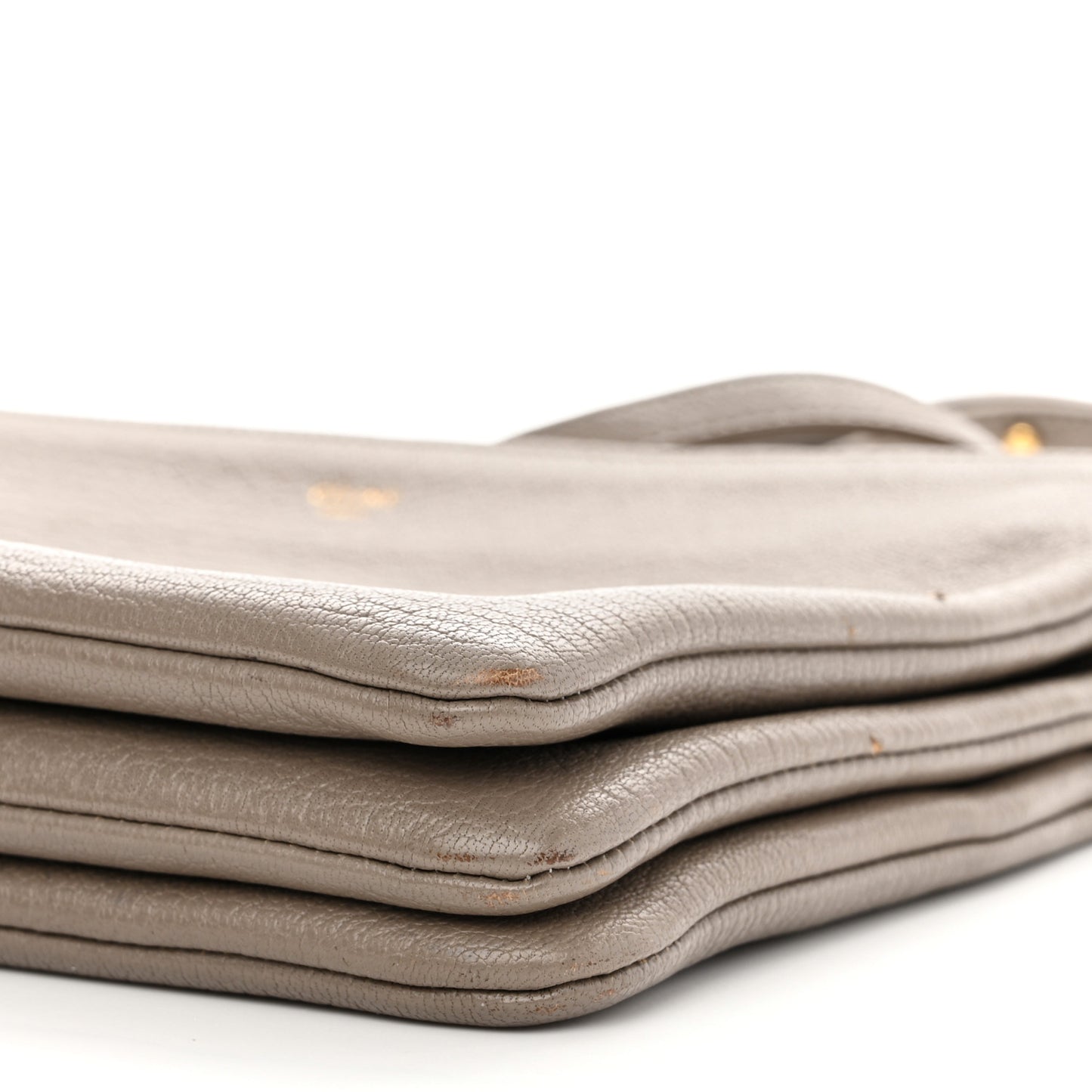 Lambskin Large Trio Crossbody Bag Beige