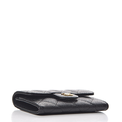 Chanel Caviar Quilted Flap Card Holder Black 4 of 9