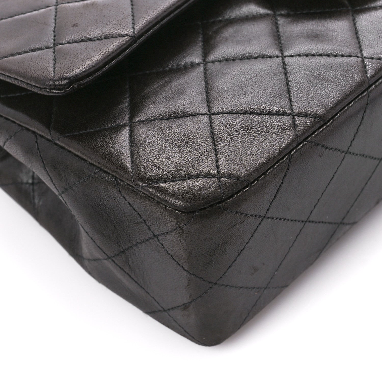 Chanel Lambskin Quilted Small Double Flap Black 11 of 13