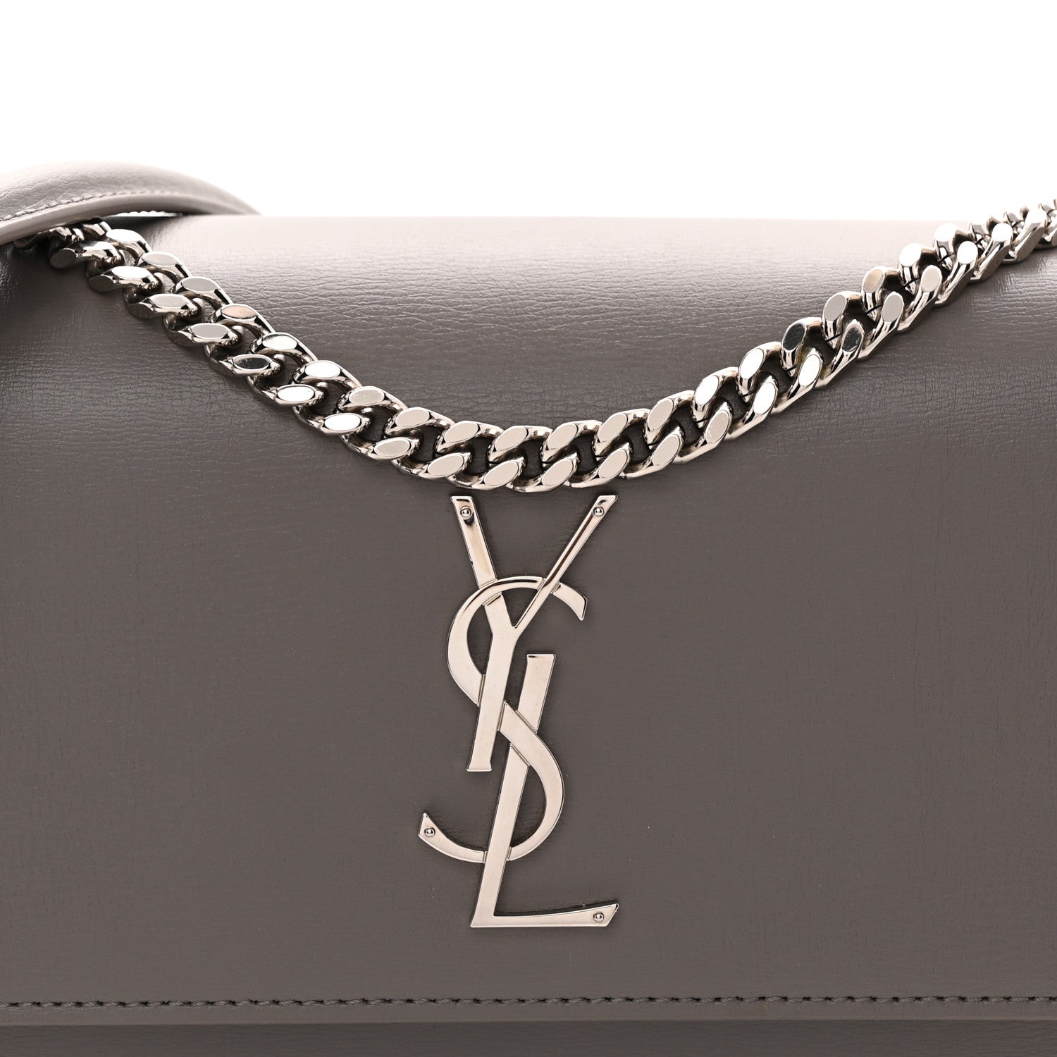Saint Laurent Calfskin Medium Monogram Sunset Fog 8 of 11