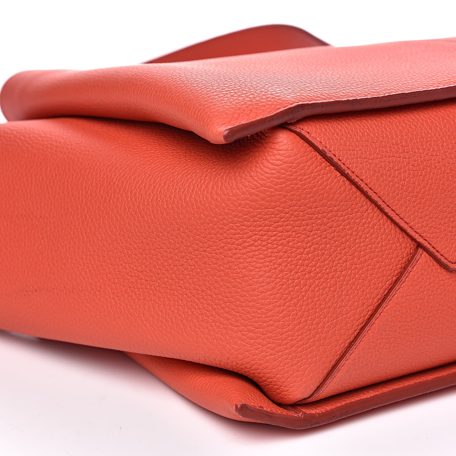Celine Baby Grained Calfskin Small Tri-Fold Bag Orange 8 of 9