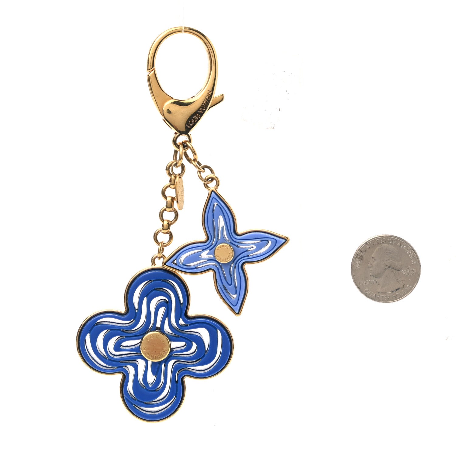 Louis Vuitton Resin Naif Bag Charm Blue 2 of 4
