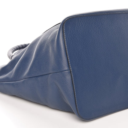 Chloe Calfskin Large New Marcie Tote Royal Navy 8 of 9