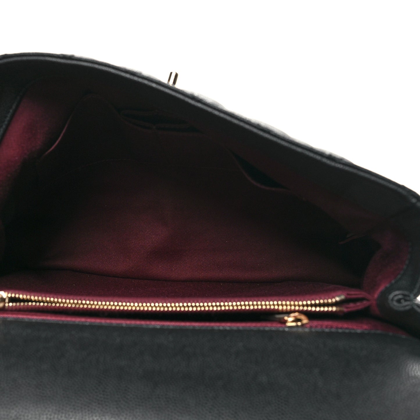 Caviar Quilted Medium Coco Handle Flap Black