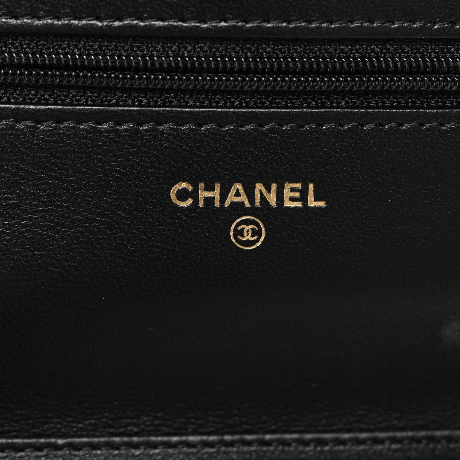 Chanel Lambskin Quilted Wallet On Chain WOC Black 6 of 12