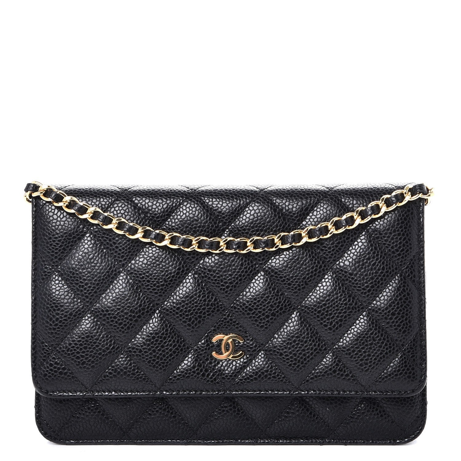 Chanel Caviar Quilted Wallet On Chain WOC Black 1 of 10