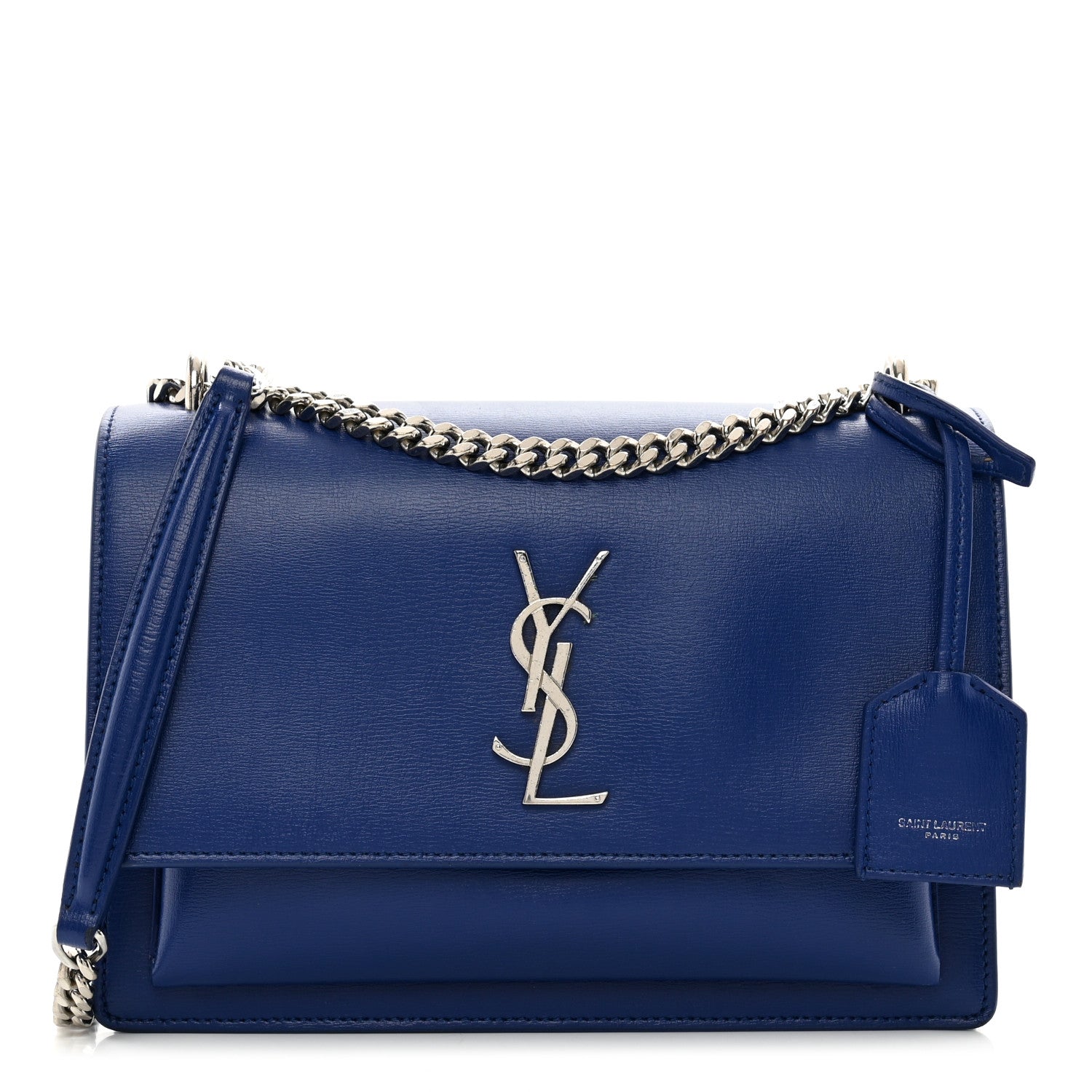 Saint Laurent Calfskin Medium Monogram Sunset Royal Blue 1 of 15