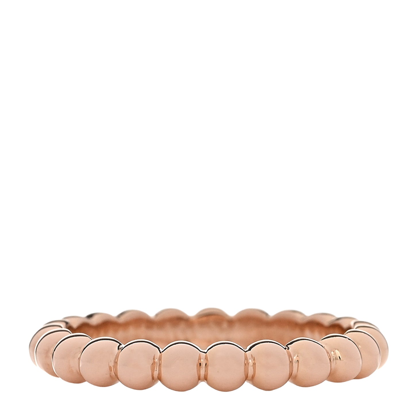 18K Rose Gold Medium Perlee Ring 51 5.75